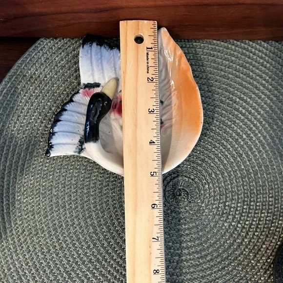 Vintage Japanese Trinket Dish Bird Mallard Duck Ceramic Vintage Pristine MCM EUC - Picture 4 of 5